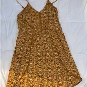 Maurices Mustard Lace Mini Dress
